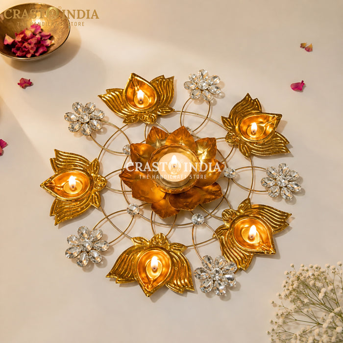 CRASTO INDIA HANDCRAFTED FESTIVE DIYA #185 (SINGLE PC)