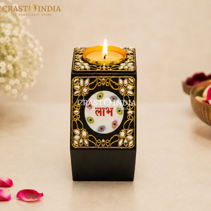 CRASTO INDIA HANDCRAFTED FESTIVE SHUBH-LABH DIYA #187 (SINGLE PC)