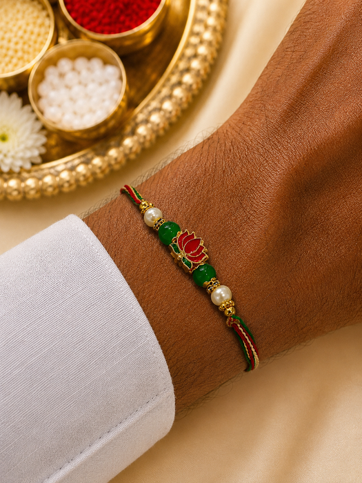 CRASTO INDIA HANDCRAFTED FESTIVE INFINTY EVIL EYE RAKHI # 28