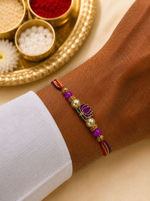 CRASTO INDIA HANDCRAFTED FESTIVE INFINTY EVIL EYE RAKHI # 29
