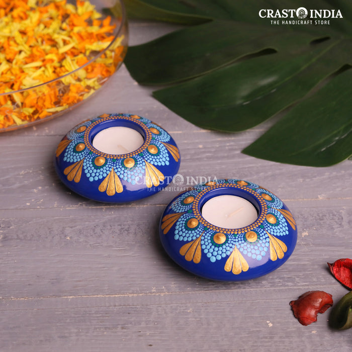 CRASTO INDIA HANDCRAFTED FESTIVE DIYA #38 (PAIR)