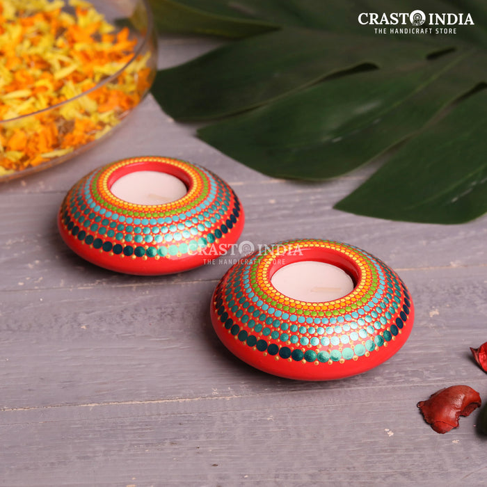 CRASTO INDIA HANDCRAFTED FESTIVE DIYA #45 (PAIR)