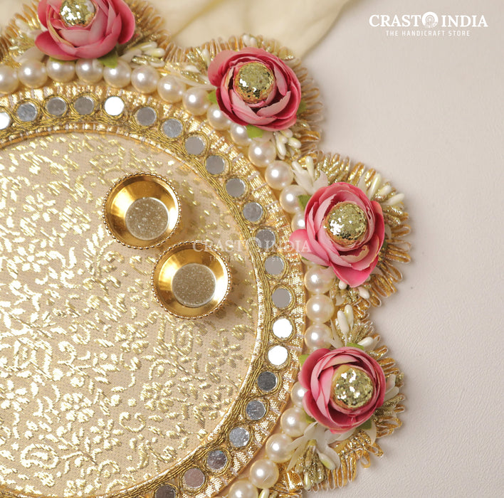 CRASTO INDIA HANDCRAFTED FESTIVE POOJA THALI #36