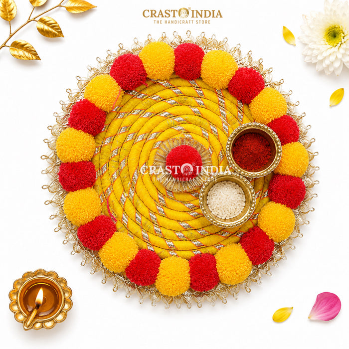 CRASTO INDIA HANDCRAFTED FESTIVE POOJA THALI #49