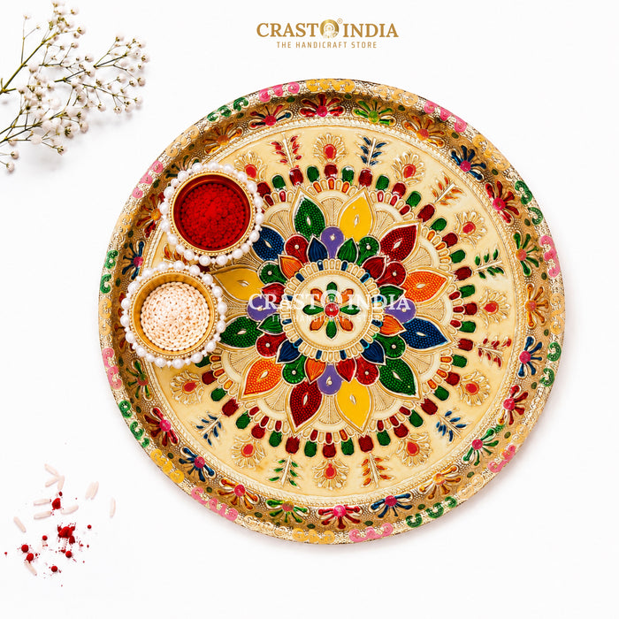 CRASTO INDIA HANDCRAFTED FESTIVE POOJA THALI #53