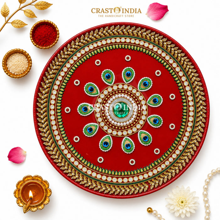 CRASTO INDIA HANDCRAFTED FESTIVE POOJA THALI #56