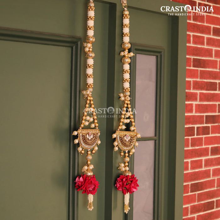 CRASTO INDIA HANDCRAFTED FESTIVE SIDE-HANGINGS #53 (PAIR)