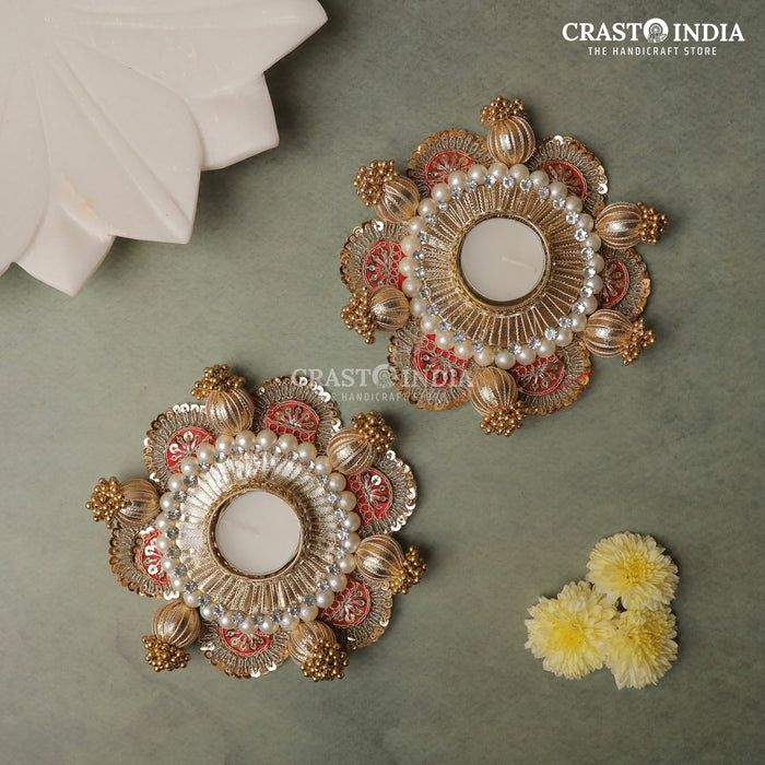 CRASTO INDIA HANDCRAFTED FESTIVE DIYA #88 (PAIR)
