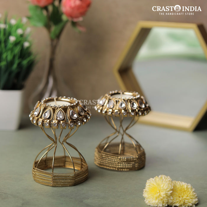 CRASTO INDIA HANDCRAFTED FESTIVE DIYA #96 (PAIR)