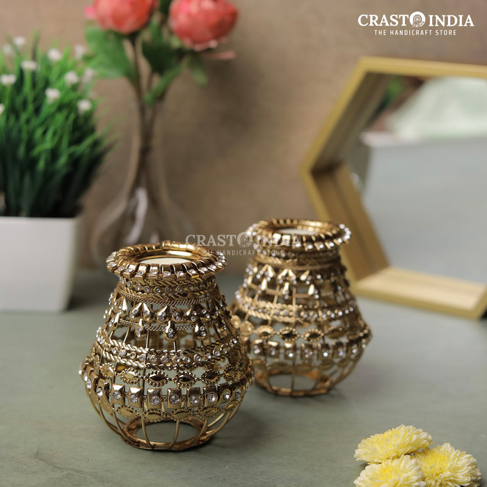 CRASTO INDIA HANDCRAFTED FESTIVE DIYA #102 (PAIR)
