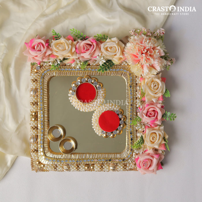 CRASTO INDIA HANDCRAFTED FESTIVE ENGAGEMENT RING PLATTER #9