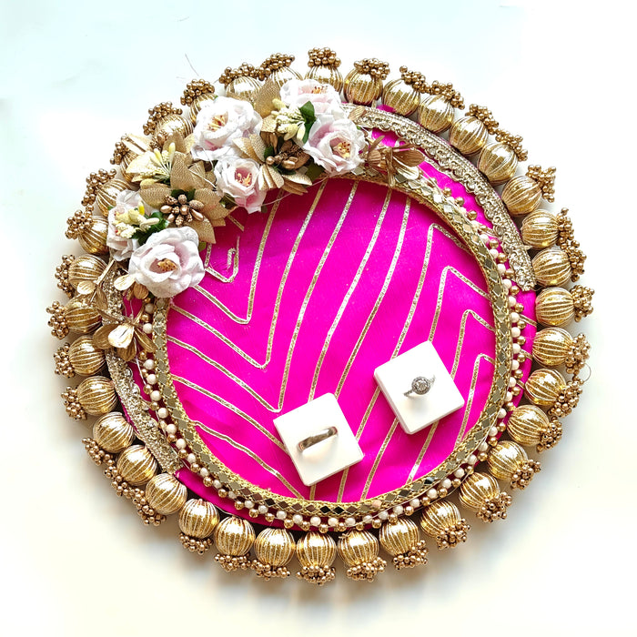 CRASTO INDIA HANDCRAFTED FESTIVE ENGAGEMENT RING PLATTER #10