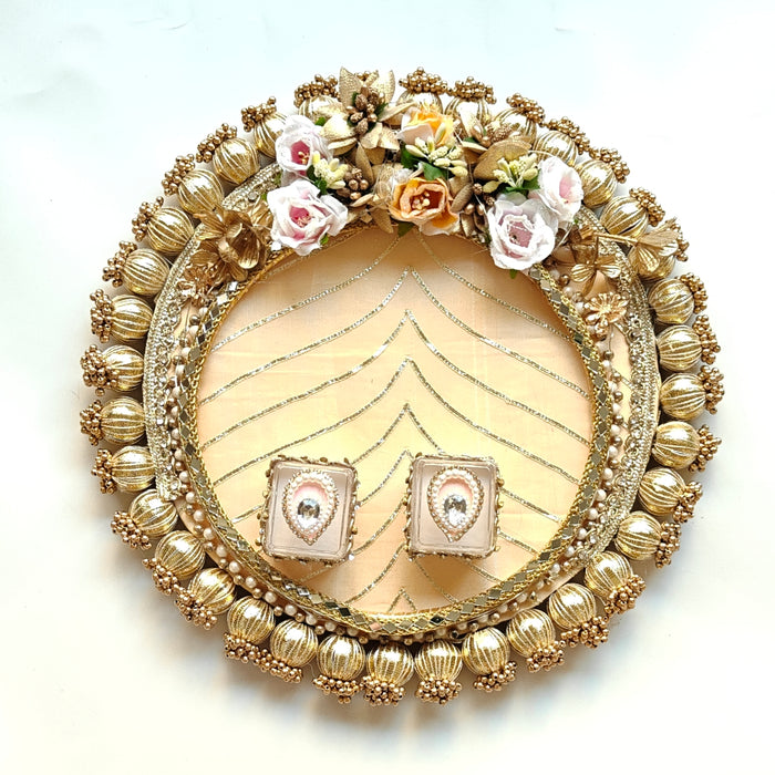 CRASTO INDIA HANDCRAFTED FESTIVE ENGAGEMENT RING PLATTER #10