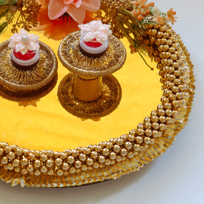 CRASTO INDIA HANDCRAFTED FESTIVE ENGAGEMENT RING PLATTER #11