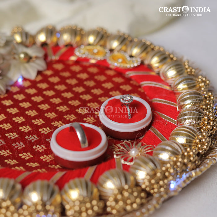 CRASTO INDIA HANDCRAFTED FESTIVE ENGAGEMENT RING PLATTER #8