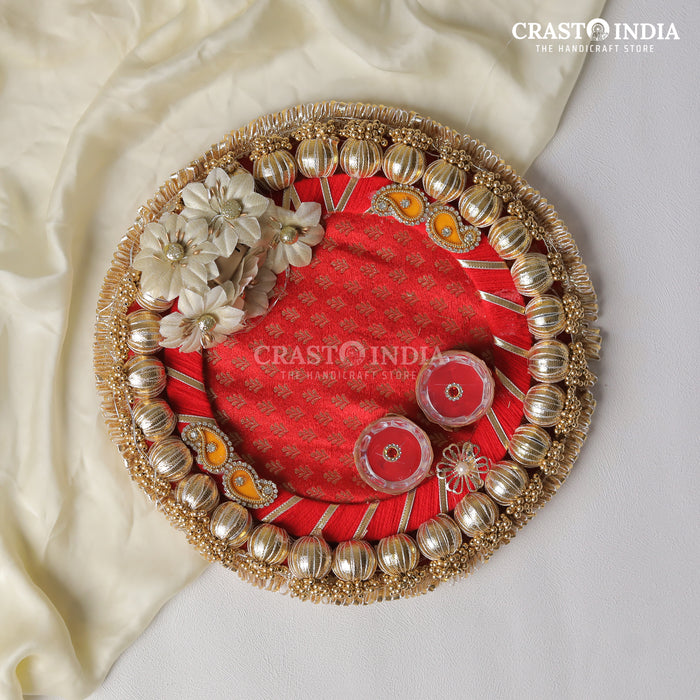 CRASTO INDIA HANDCRAFTED FESTIVE ENGAGEMENT RING PLATTER #8