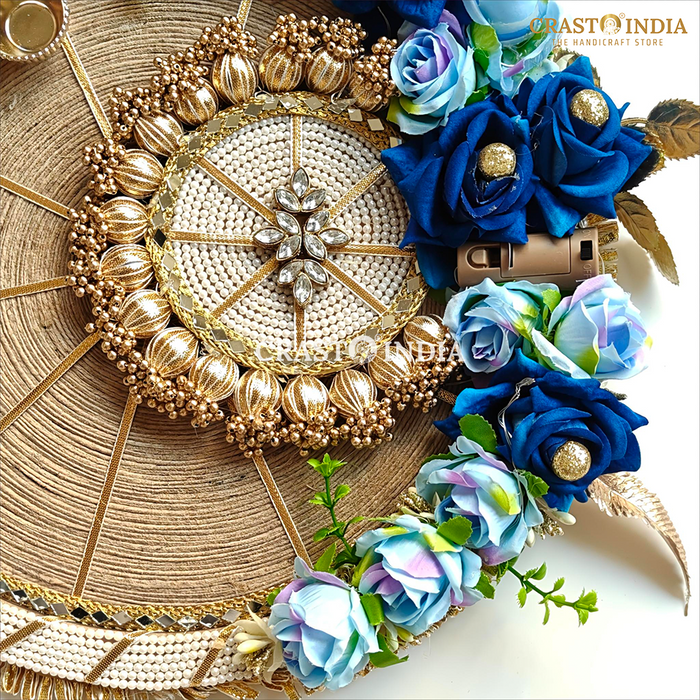 CRASTO INDIA HANDCRAFTED FESTIVE POOJA THALI #45