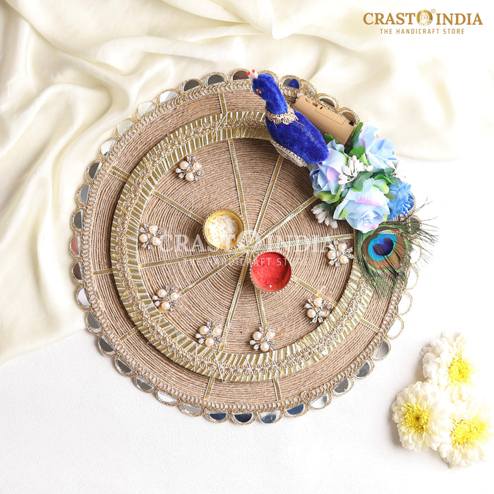 CRASTO INDIA HANDCRAFTED FESTIVE POOJA THALI #42