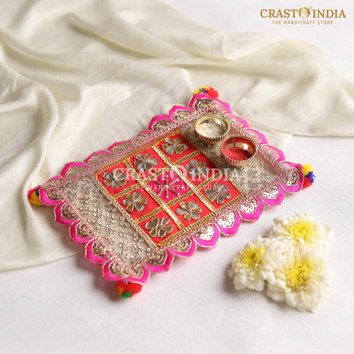 CRASTO INDIA HANDCRAFTED FESTIVE POOJA THALI #43