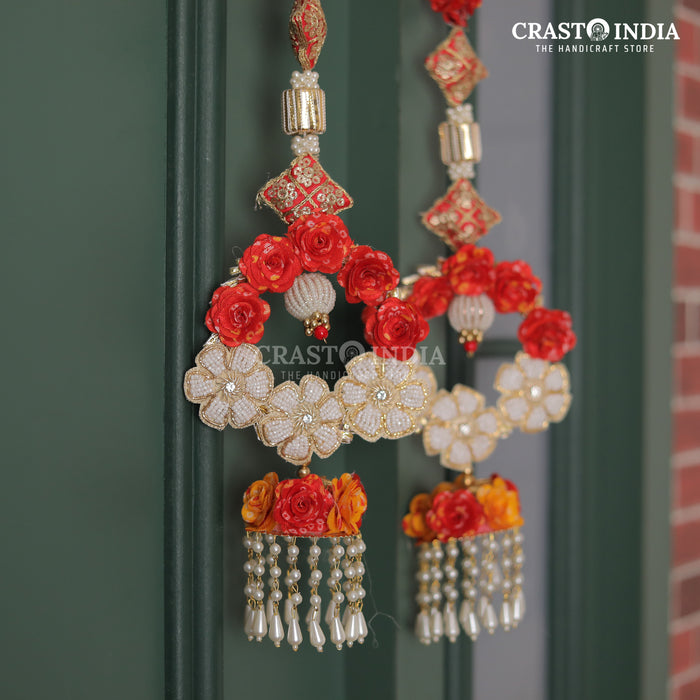 CRASTO INDIA HANDCRAFTED FESTIVE SIDE-HANGINGS #76 (PAIR)