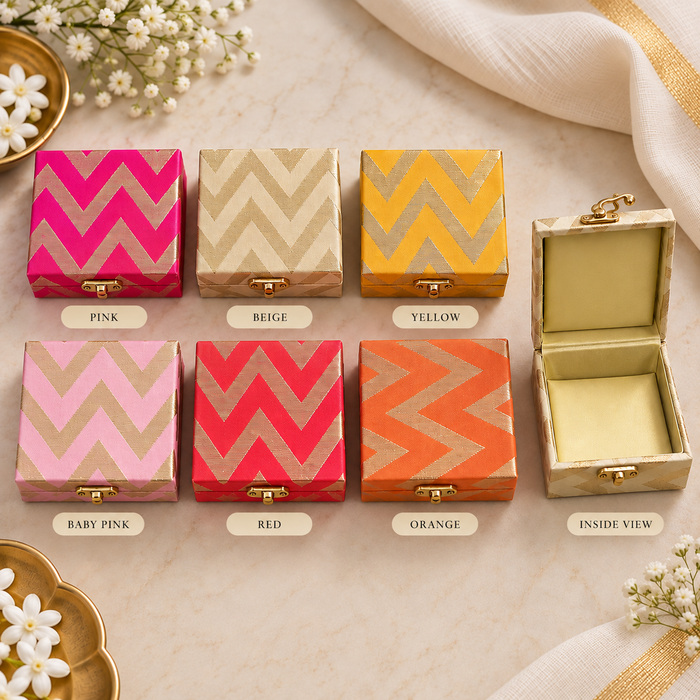 CRASTO INDIA HANDCRAFTED FESTIVE GIFT BOX (PACK OF 5 PCS) - 4x4 Inches