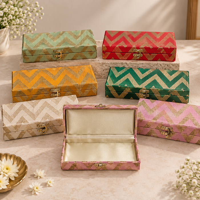 CRASTO INDIA HANDCRAFTED FESTIVE GIFT BOX (PACK OF 5 PCS) - 8x4 inches