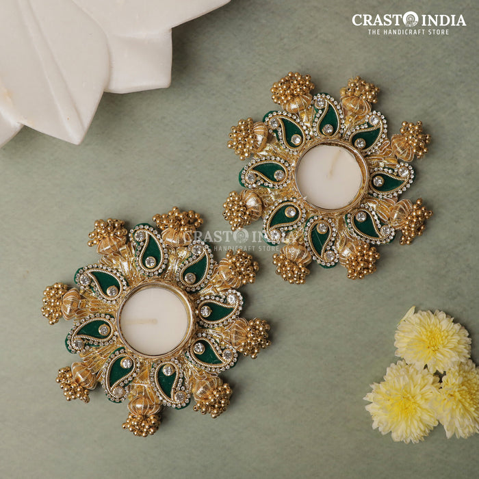CRASTO INDIA HANDCRAFTED FESTIVE DIYA #89 (PAIR)
