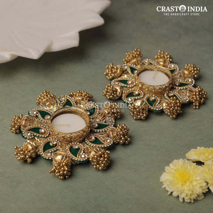 CRASTO INDIA HANDCRAFTED FESTIVE DIYA #89 (PAIR)