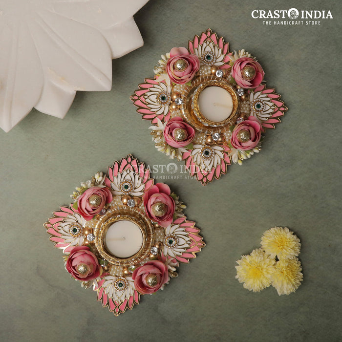 CRASTO INDIA HANDCRAFTED FESTIVE DIYA #90 (PAIR)