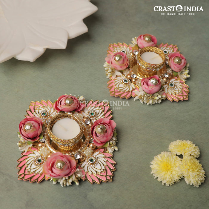 CRASTO INDIA HANDCRAFTED FESTIVE DIYA #90 (PAIR)