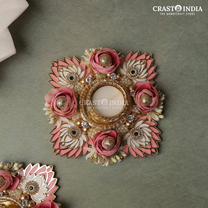 CRASTO INDIA HANDCRAFTED FESTIVE DIYA #90 (PAIR)
