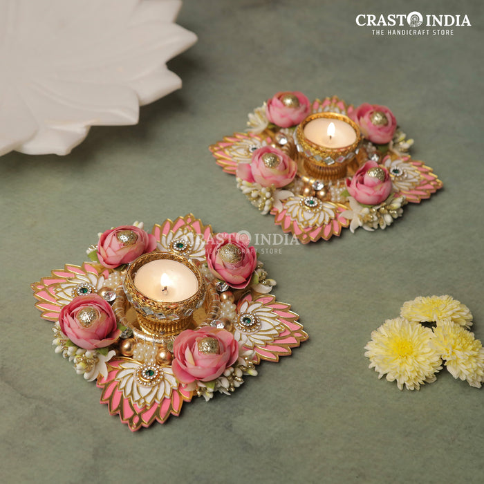 CRASTO INDIA HANDCRAFTED FESTIVE DIYA #90 (PAIR)
