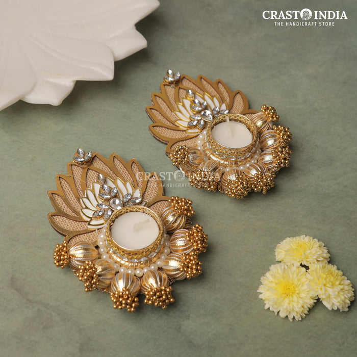 CRASTO INDIA HANDCRAFTED FESTIVE DIYA #92 (PAIR)