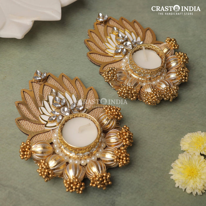 CRASTO INDIA HANDCRAFTED FESTIVE DIYA #92 (PAIR)