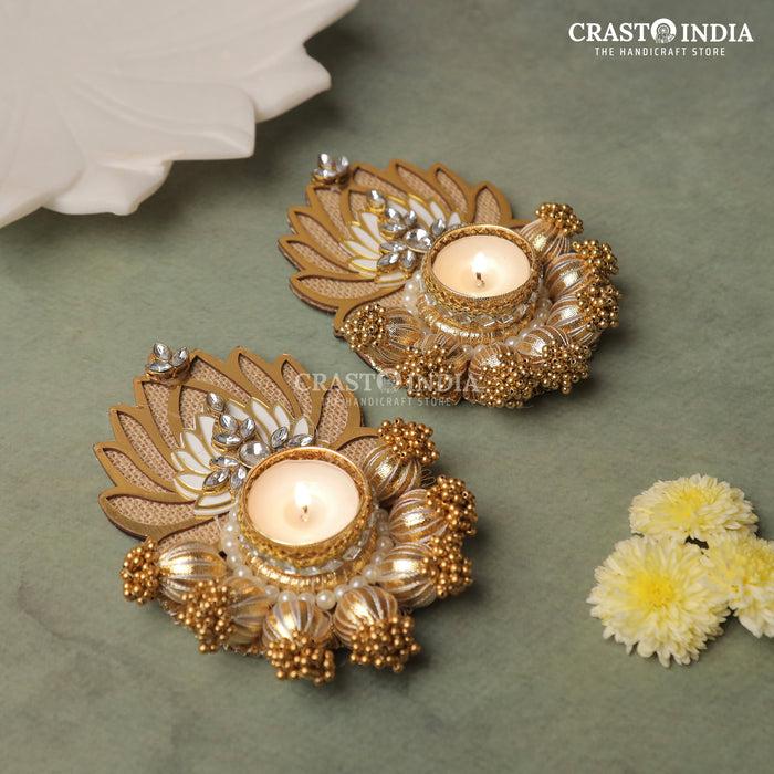 CRASTO INDIA HANDCRAFTED FESTIVE DIYA #92 (PAIR)