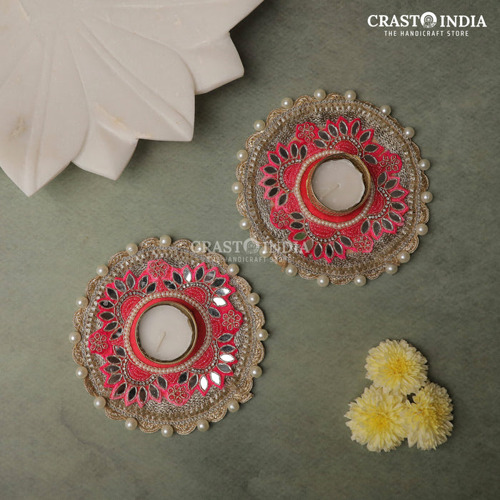 CRASTO INDIA HANDCRAFTED FESTIVE DIYA #94 (PAIR)