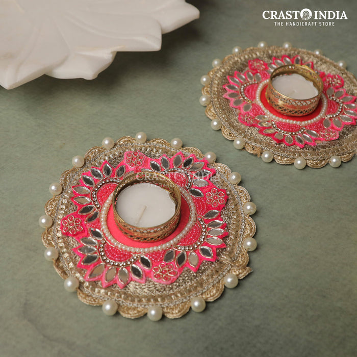 CRASTO INDIA HANDCRAFTED FESTIVE DIYA #94 (PAIR)
