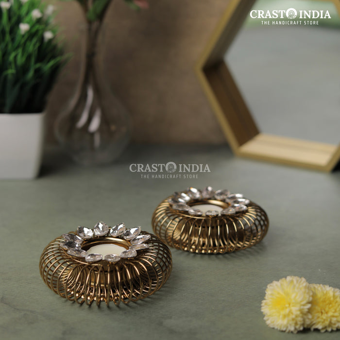 CRASTO INDIA HANDCRAFTED FESTIVE DIYA #98 (PAIR)