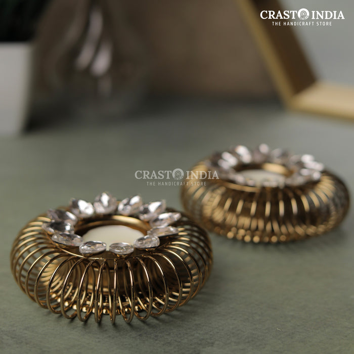 CRASTO INDIA HANDCRAFTED FESTIVE DIYA #98 (PAIR)