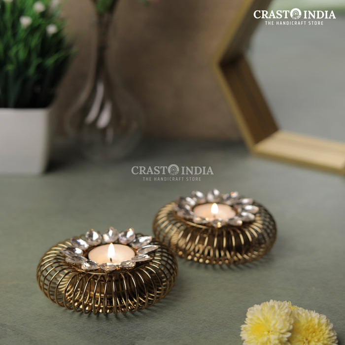 CRASTO INDIA HANDCRAFTED FESTIVE DIYA #98 (PAIR)