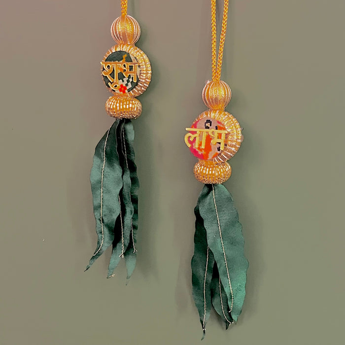 CRASTO INDIA HANDCRAFTED FESTIVE SHUBH LABH #81 (RED-GREEN PATOLA REVERSIBLE)