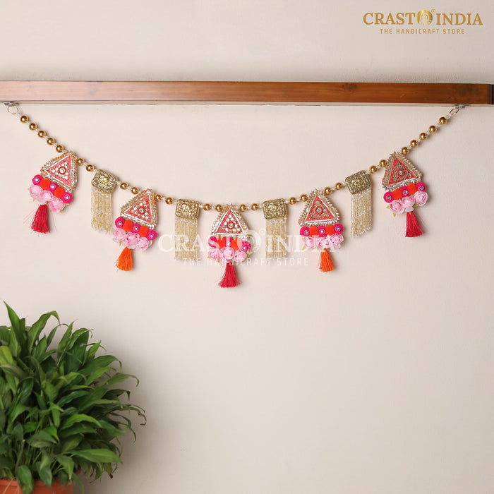 CRASTO INDIA HANDCRAFTED FESTIVE TORAN #214 (1 PC)