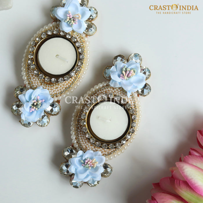 CRASTO INDIA HANDCRAFTED FESTIVE DIYA #111 (PAIR)