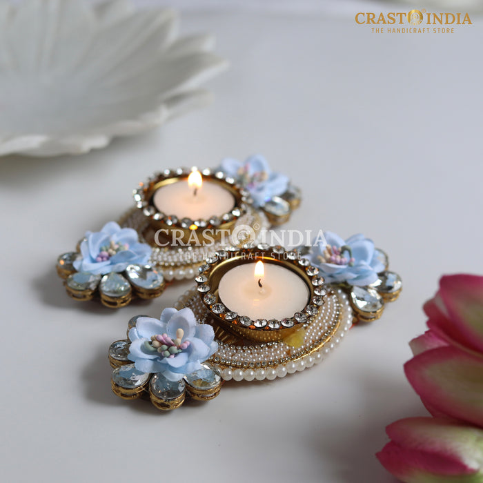 CRASTO INDIA HANDCRAFTED FESTIVE DIYA #111 (PAIR)