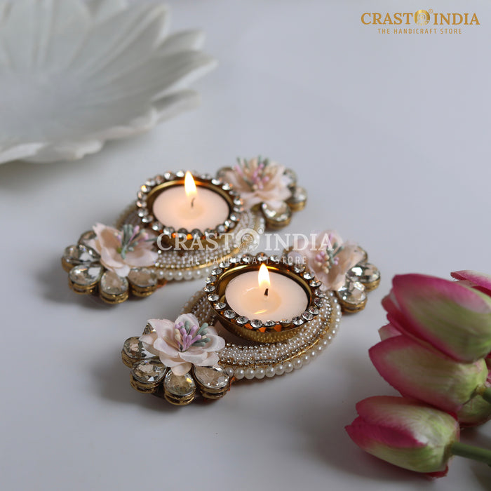 CRASTO INDIA HANDCRAFTED FESTIVE DIYA #111 (PAIR)