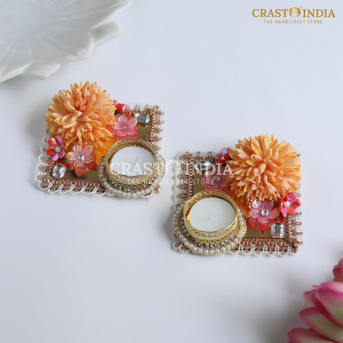CRASTO INDIA HANDCRAFTED FESTIVE DIYA #120 (PAIR)