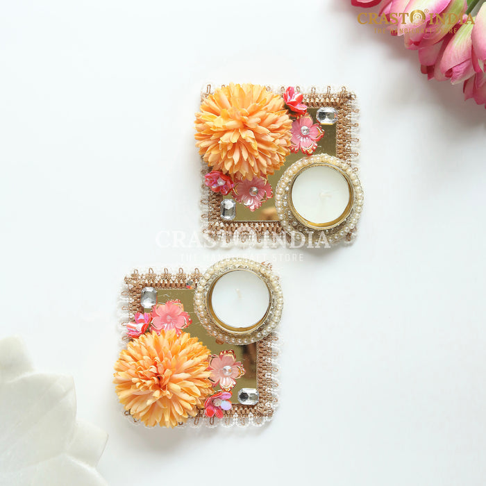 CRASTO INDIA HANDCRAFTED FESTIVE DIYA #120 (PAIR)