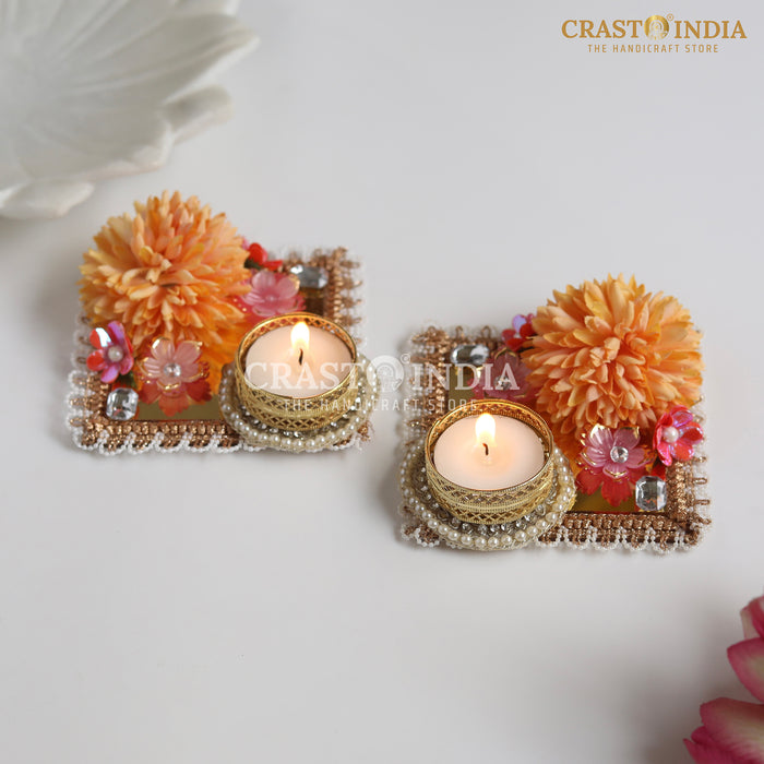 CRASTO INDIA HANDCRAFTED FESTIVE DIYA #120 (PAIR)
