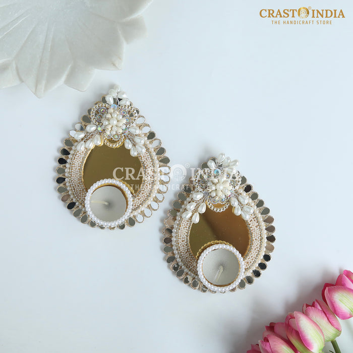 CRASTO INDIA HANDCRAFTED FESTIVE DIYA #112 (PAIR)