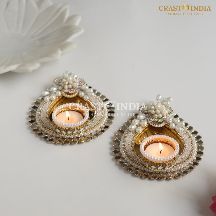CRASTO INDIA HANDCRAFTED FESTIVE DIYA #112 (PAIR)